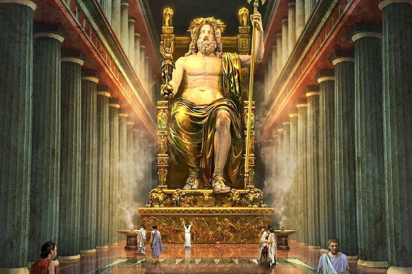 статуя Зевса в Олимпе