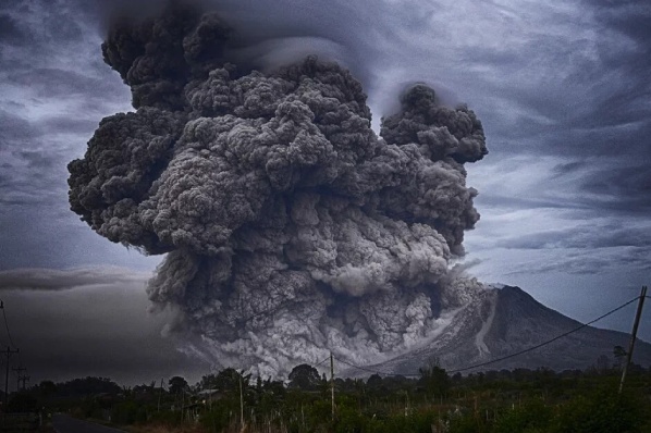 извержение вулкана